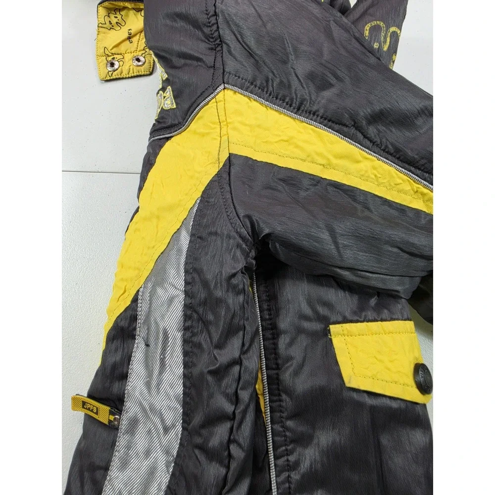 RARE VTG Italia Kappa ASIA Jacket W/Hood Coat Down Puffer Youth Jacket Lined